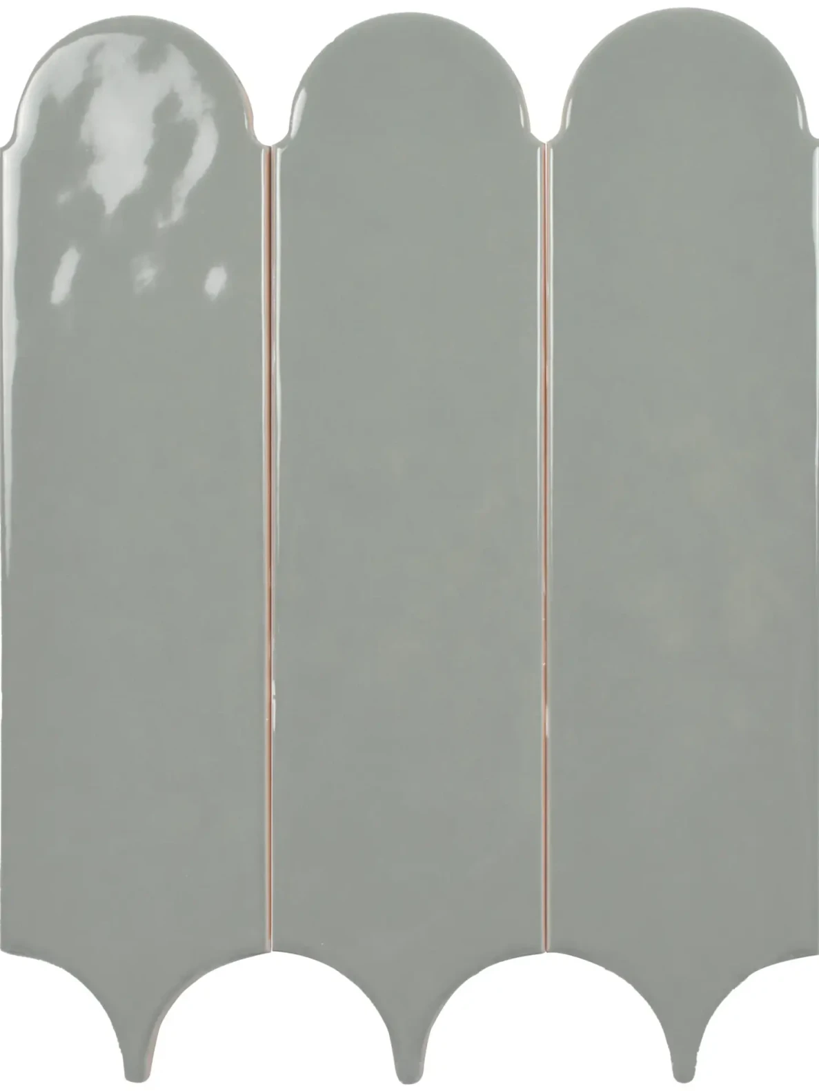 Raindrops Grass 3"×12" Gloss Ceramic Wall Tile