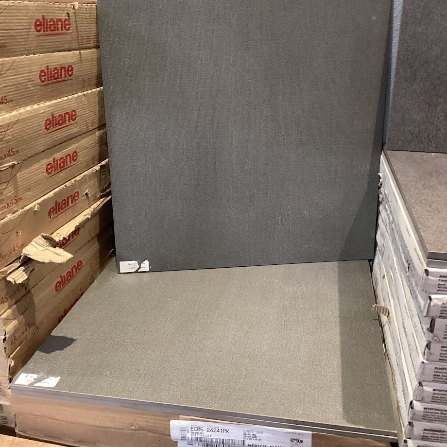 Textures Dark Gray 24x24 Porcelain Tile - $3.99/Sq Ft - LAST PRICE!