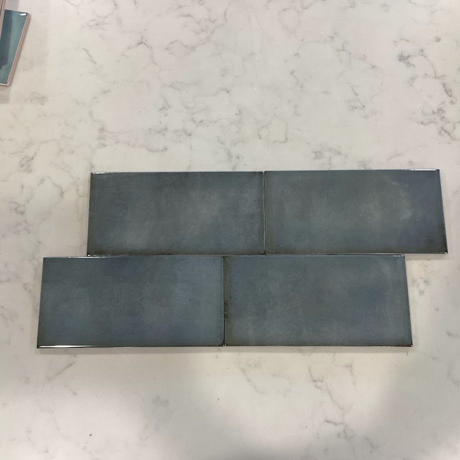 Made in Italy Be N: Turquoise 4x8 Ceramic Wall Tile - $6.99/Sq Ft - LAST PRICE!