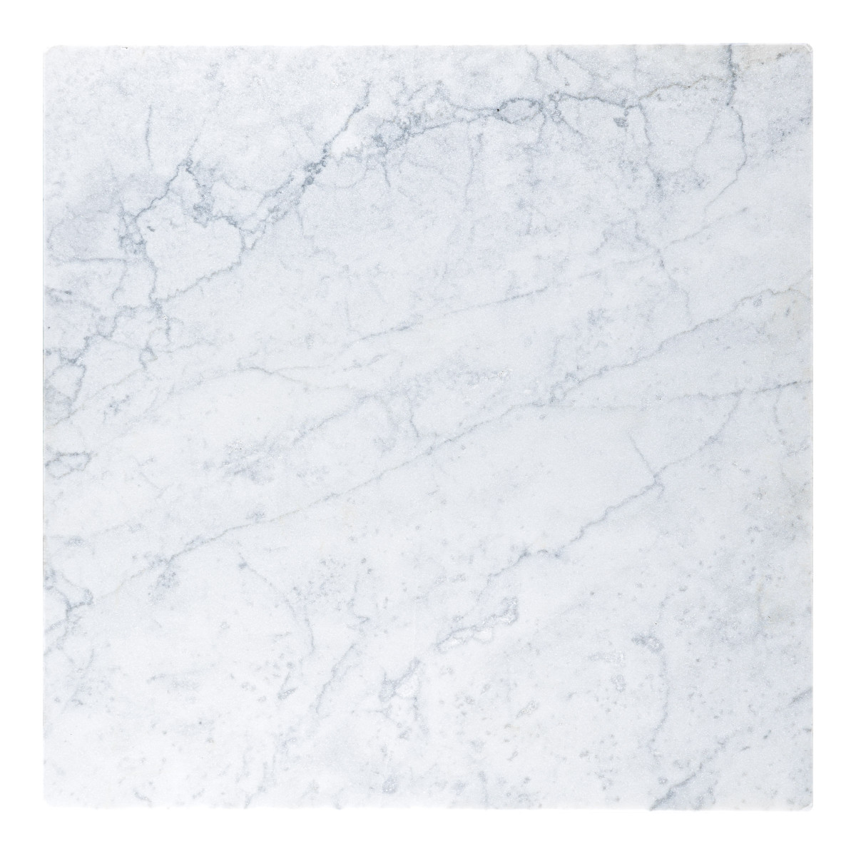Italian White Carrara Marble 18x18 Tumbled