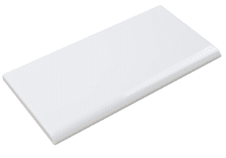 Ice White Gloss 3x6 6" Side Bullnose