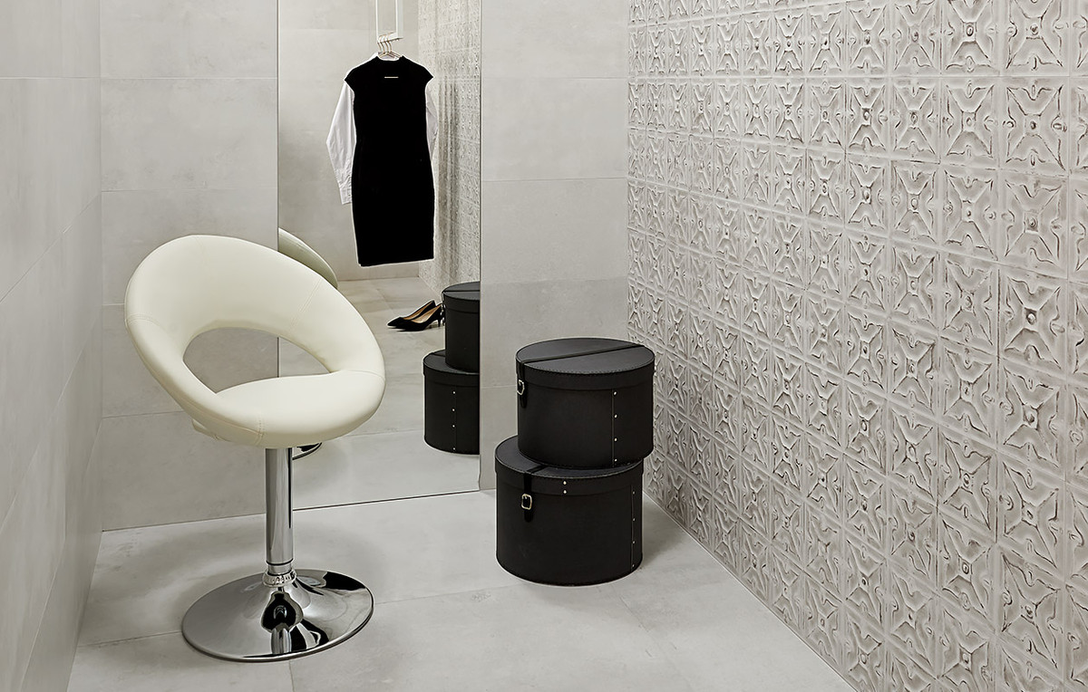 Track Art Bianco 12x36 Decorative Wall Tile