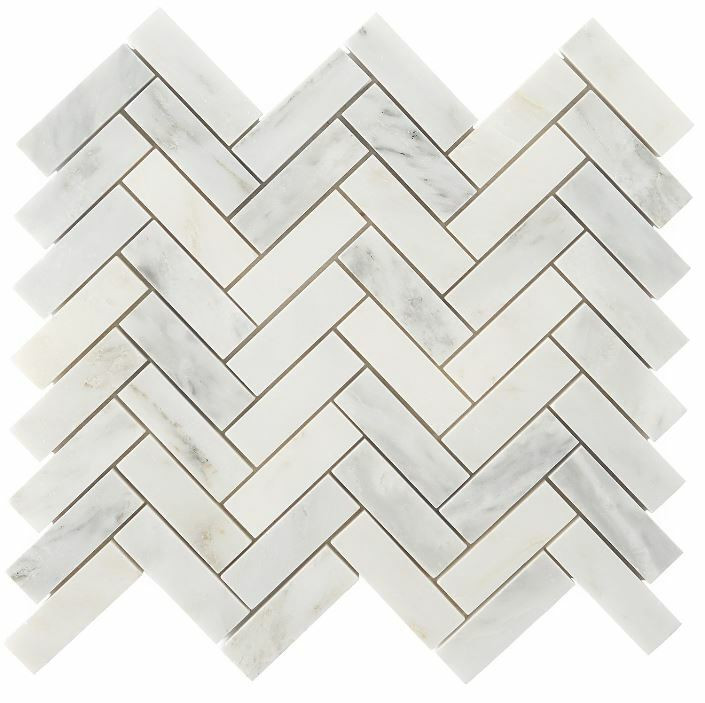 Marble Herringbone Mosaics