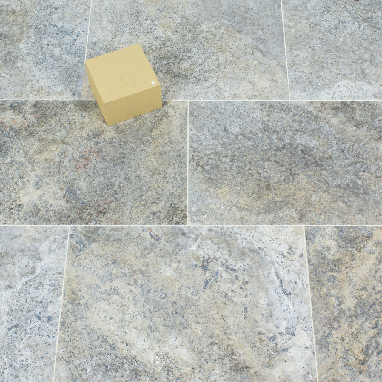 Silver Travertine Cross-Cut Tiles