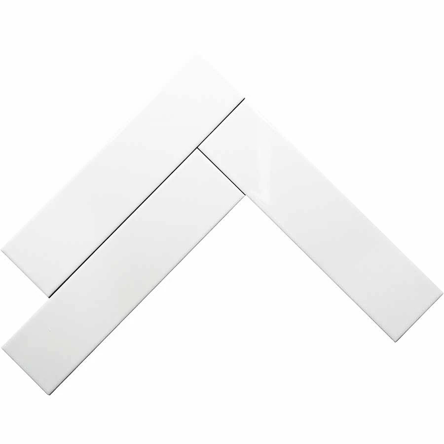 Tivoli White Gloss 3"x12" Ceramic Wall Tiles (In Stock)
