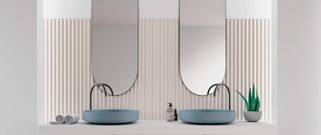 Stripes Dove Matte 3x12 Ceramic Wall Tile