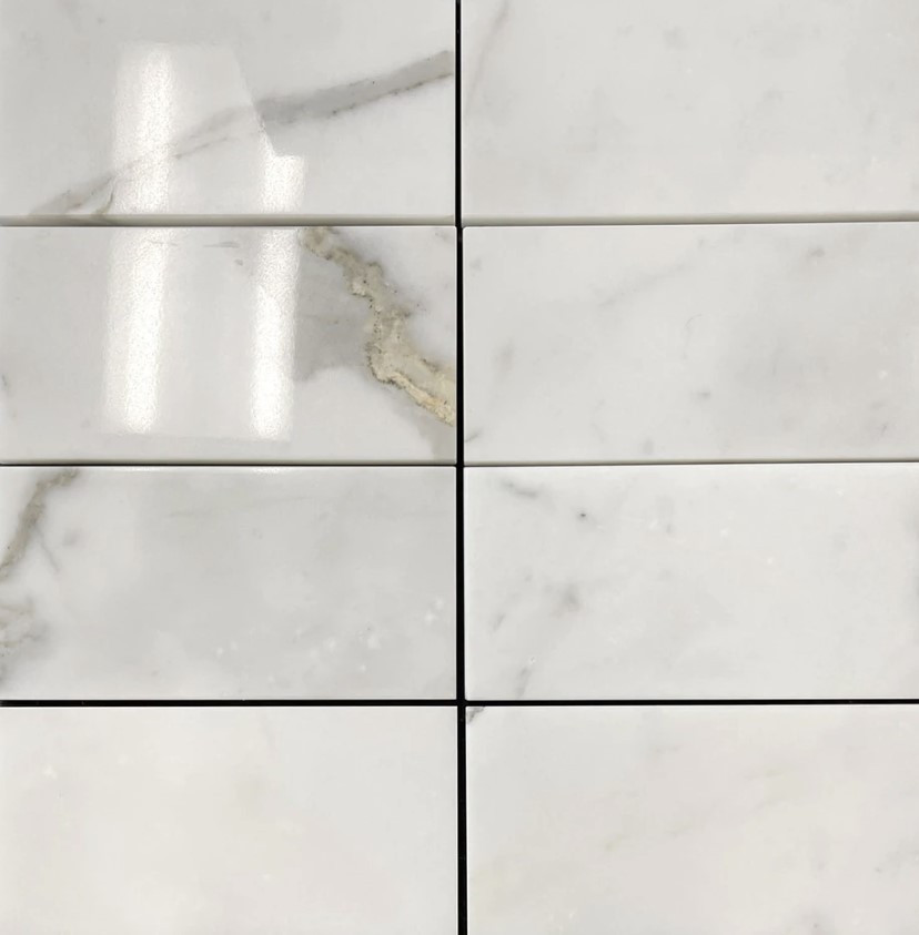 Calacatta Gold 3"x6" Polished Marble Tiles