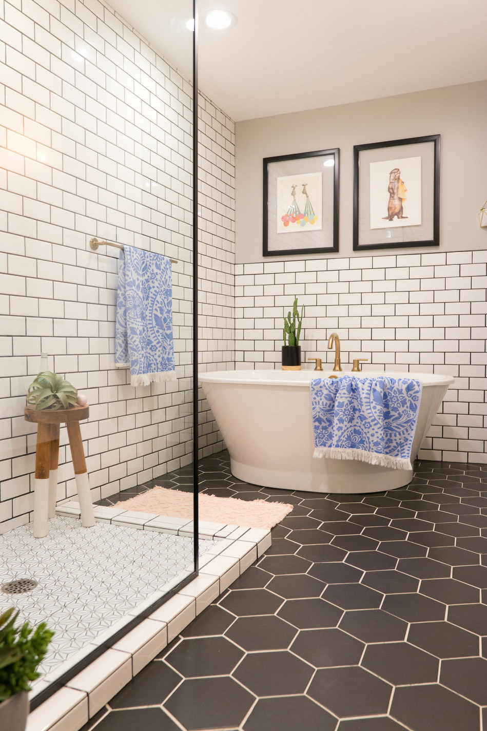 Casablanca Black Matte 8x9 Hexagon