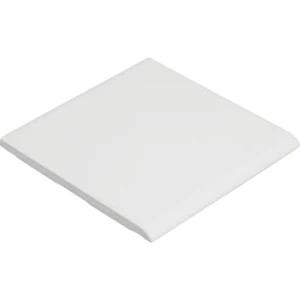 Ice White Matte 4.25"x4.25" SBN Single Edge Bullnose on 4.25" Side