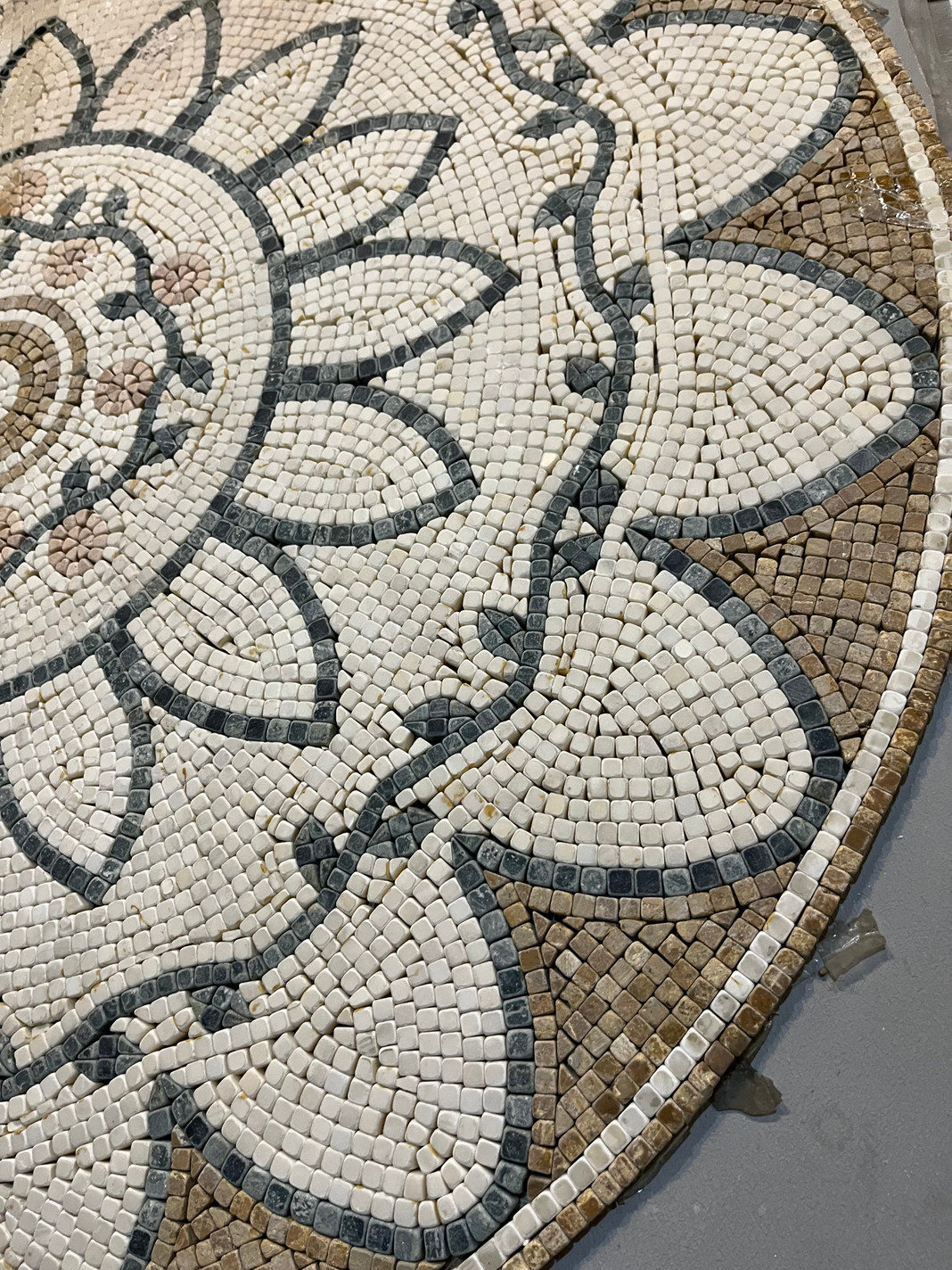Travertine & Marble Murals 40" Round - $350