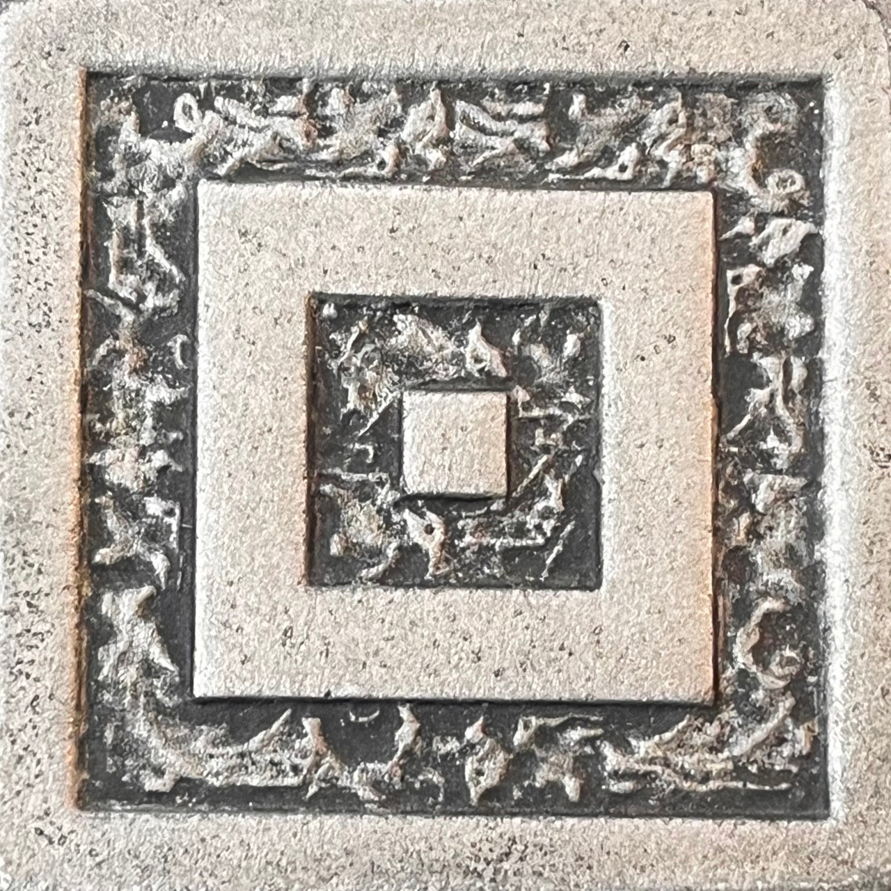 Mod A Silver 2"x2"Deco Cast Metallic