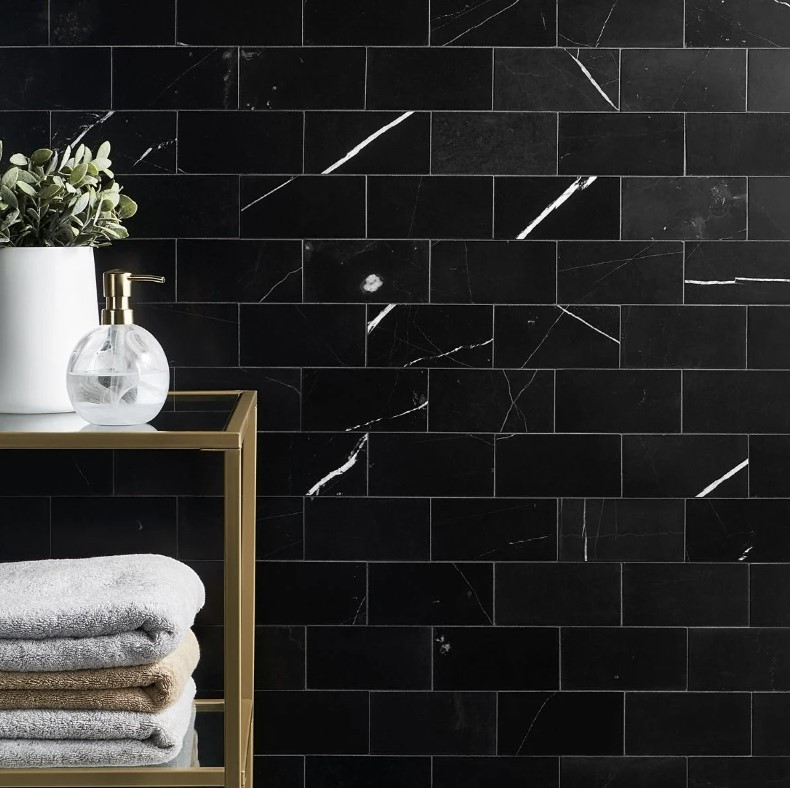 Nero Marquina Honed 3x6