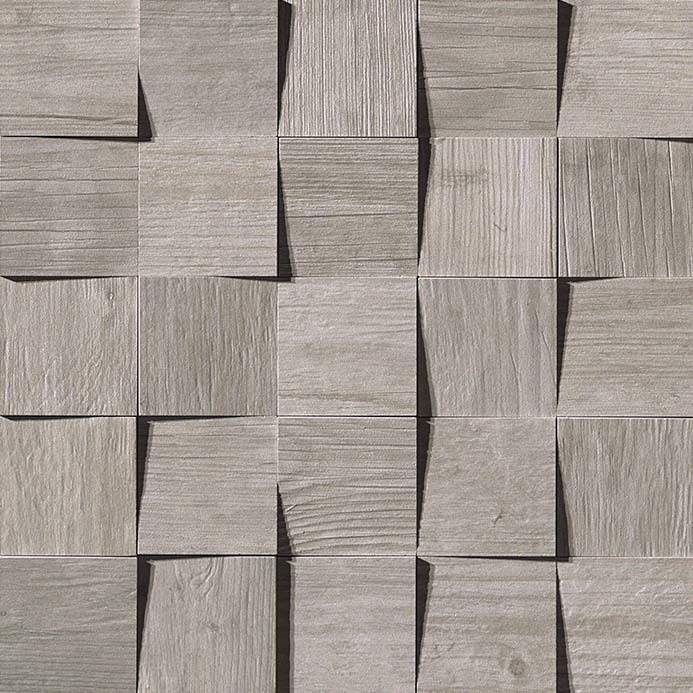 Axi Silver 2.75x2.75 3D Mosaics