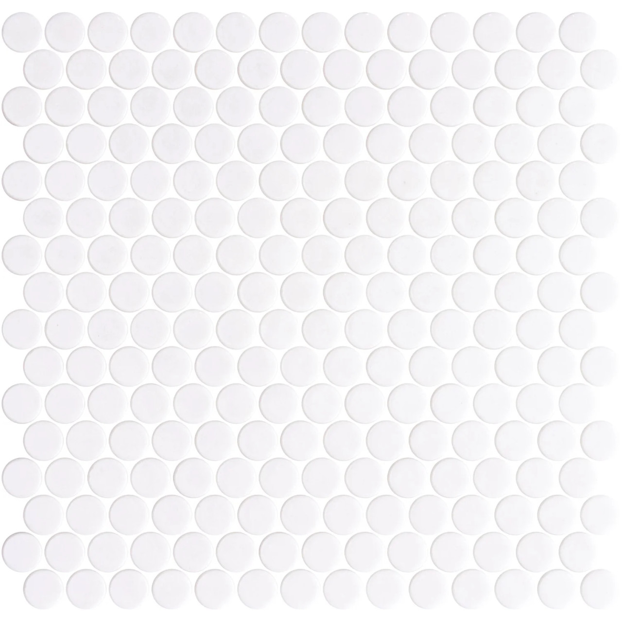 Onix Penny Round White Shiny