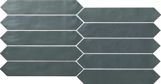Switch OFF Victorian Green Matte 1.75x9.5 Ceramic Picket Wall Tiles