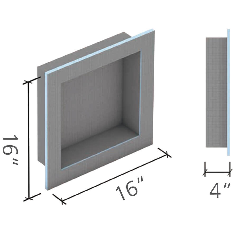Wedi Shower Niches - 16" x 16" US3000005 Wedi Niche