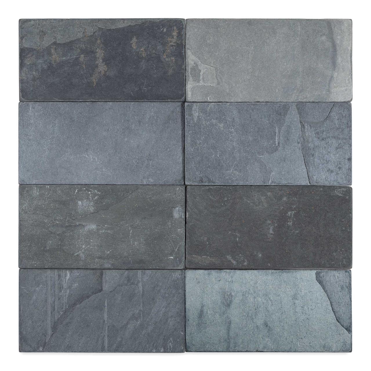 Indian Black Slate 3×6 Tumbled