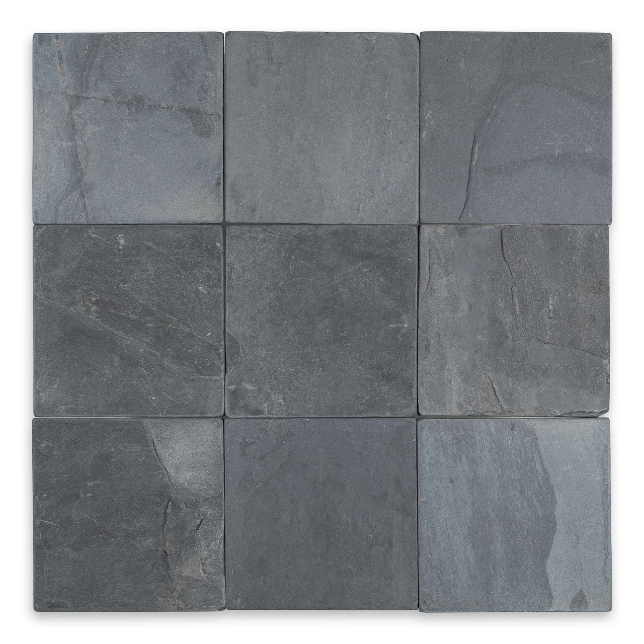 Indian Black Slate 4×4 Tumbled