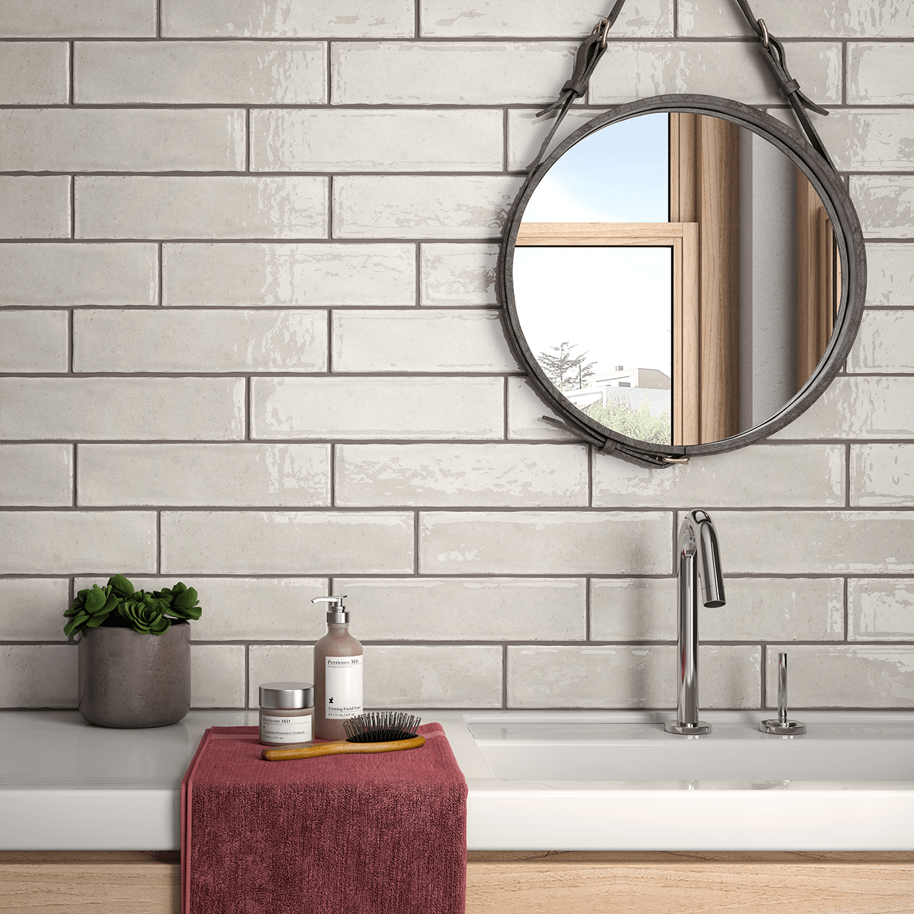 Maiolica White Crackle 3x12