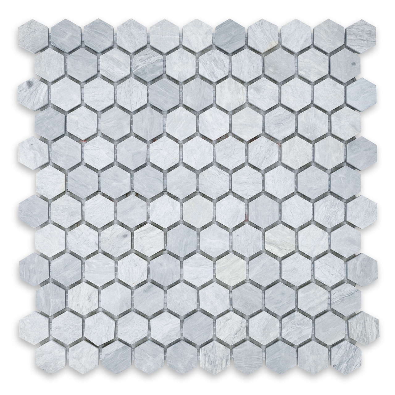 Haisa Blue Marble Hexagon 1″
Honed