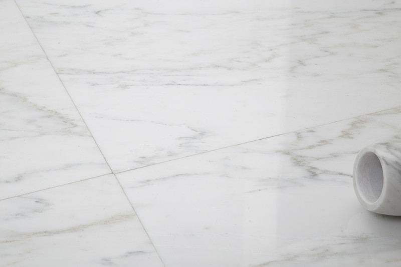 Ocean White Honed 24x24 Marble Tiles