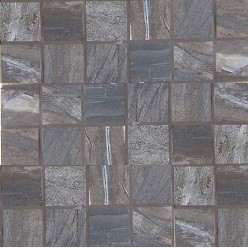 Nova Gallura Ash 2"x2" Square Mosaics 12"x12" Mesh