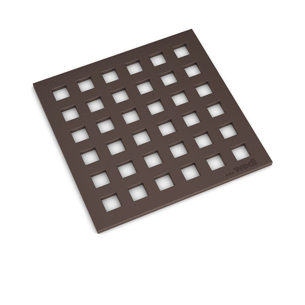 Wedi Fundo Drain Cover Set - 4" x 4" - Oil Rubbed Bronze - US1000050