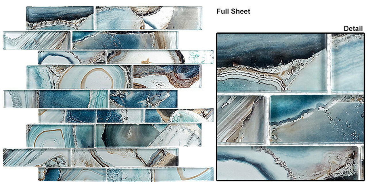Magical Forest Crystal Lagoon Glass Tiles MGF-626