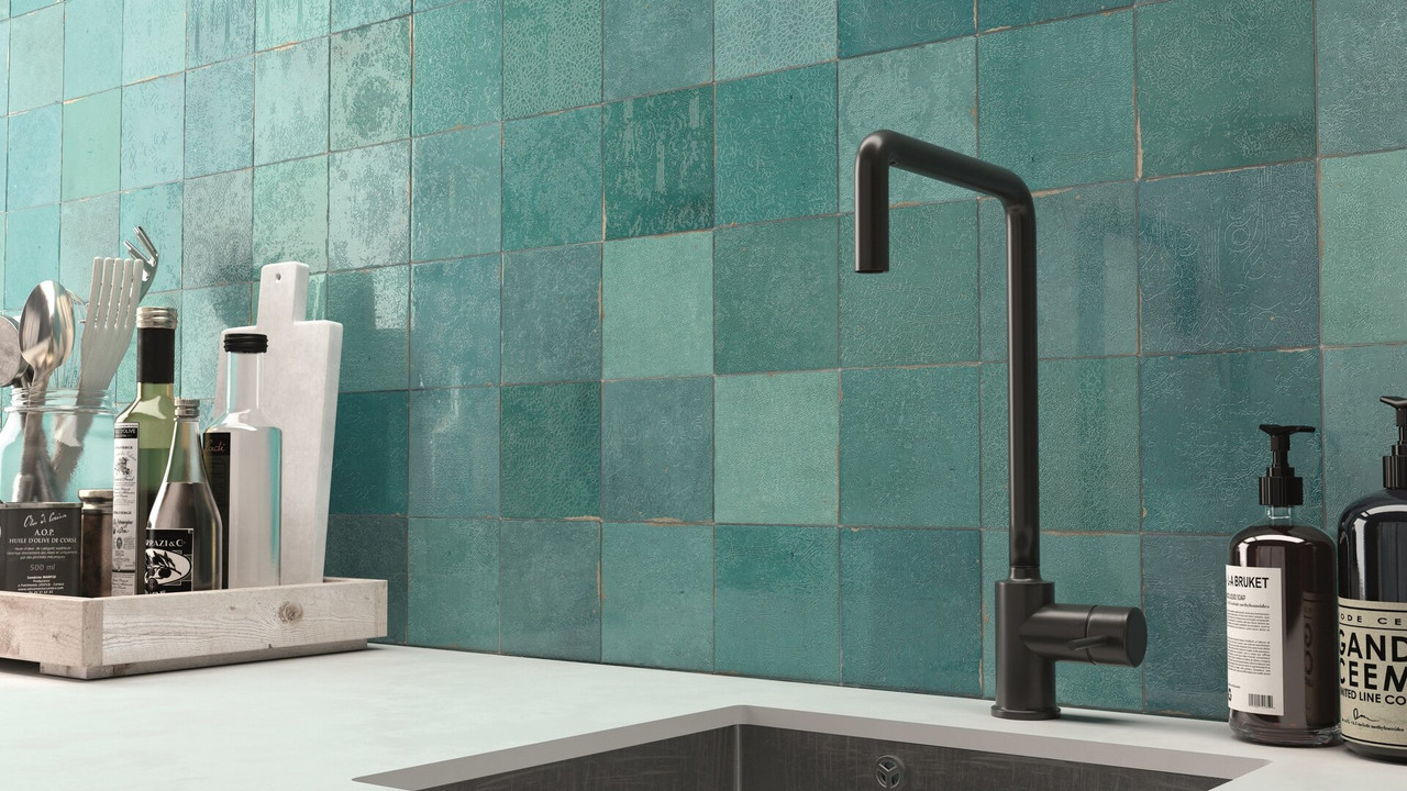 Mestizaje Zellige 5 x 5 Ceramic Tiles - Turques Decor Tiles