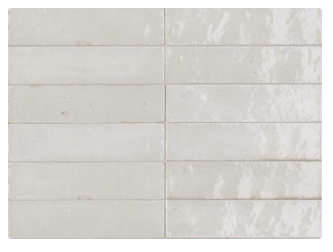 Clay Collection Bianco 2 3/8"x 9 7/16" $16.99 Sq. Ft. (Box Size 5.57 Sq. Ft. Per Box) Wall & Floor Tiles