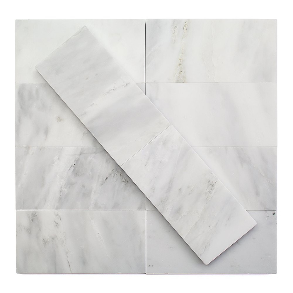 Ocean White Honed 3"x6"