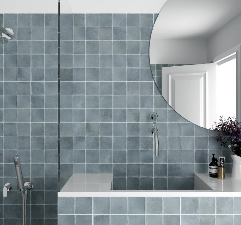 Argile Sky 4"x4" Floor & Wall Porcelain Tile