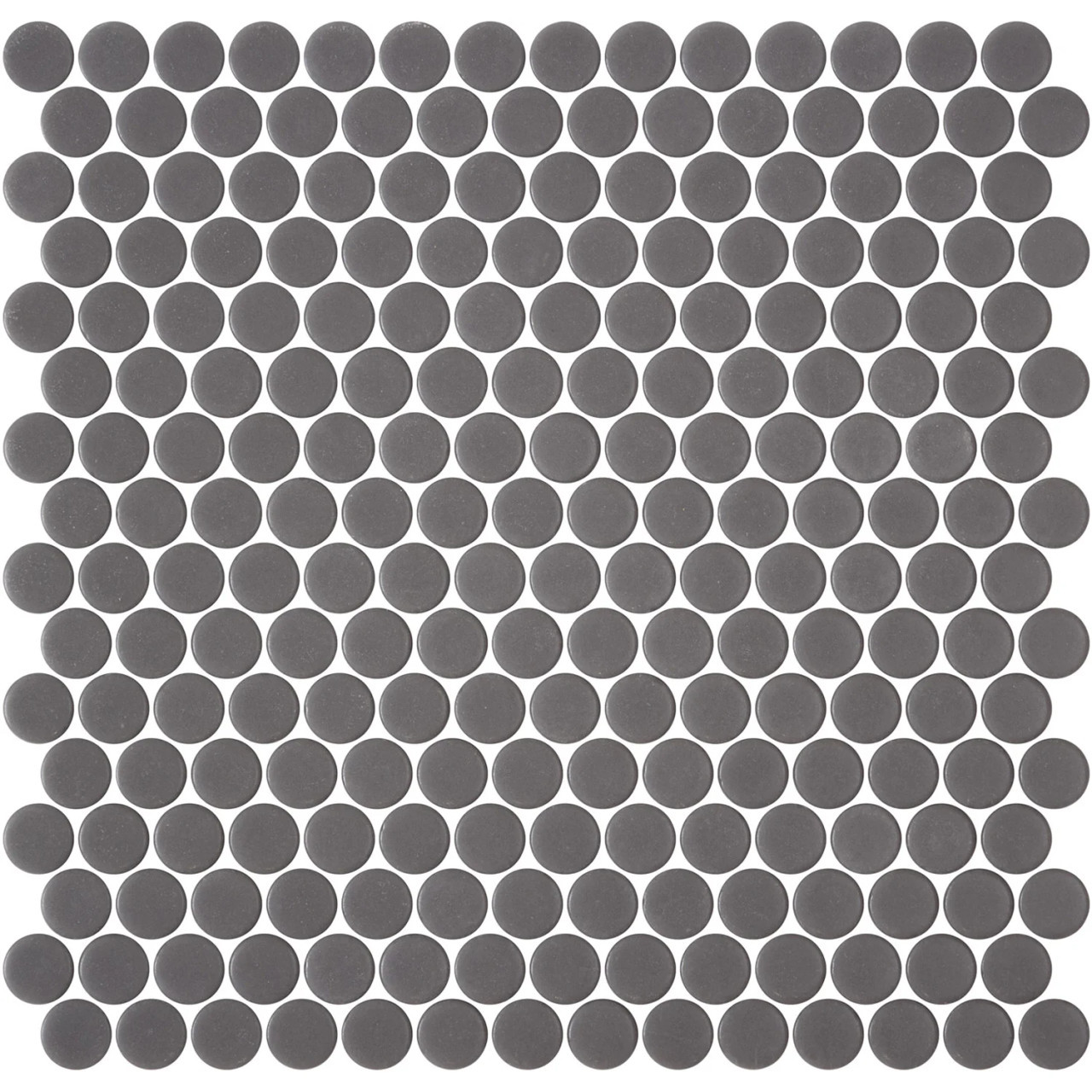 Onix Penny Round Dark Grey Shiny