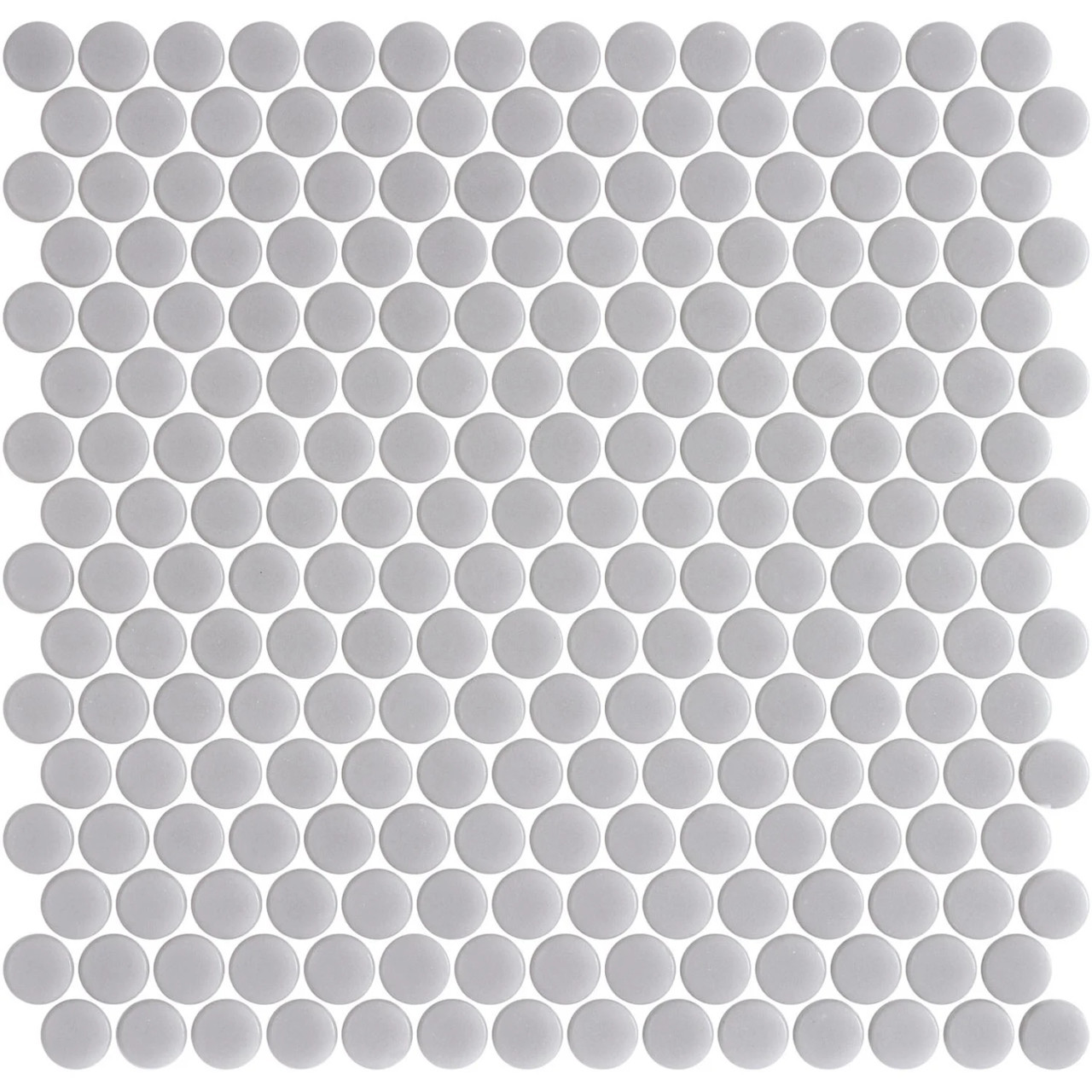 Onix Penny Round Smooth Grey Shiny