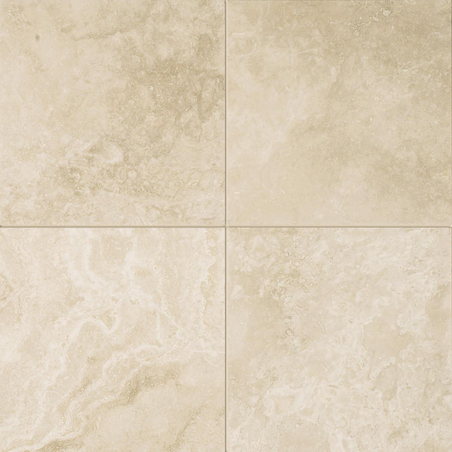 Ivory Honed & Filled Travertine 16x16 $9.99 Sq. Ft. (Last Price)  53.1 Sq. Ft. Left