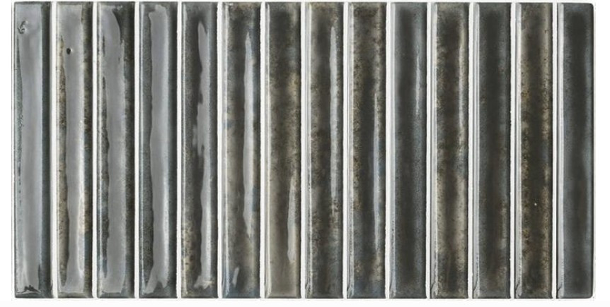 Potters Umber 5×10 Bars Decorative Tile Glossy
