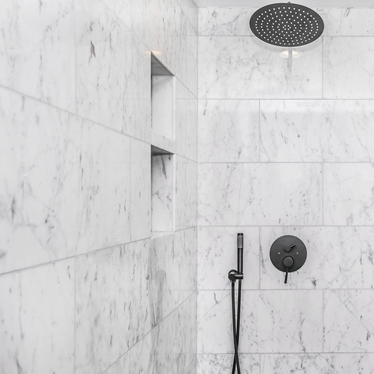 Italian Carrara Polished 12x24 Marble Tiles