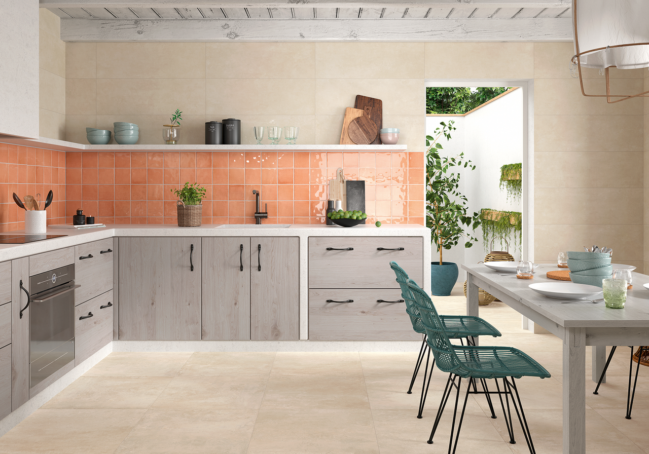 Mediterranea Coral Gloss 5"x5" Ceramic Wall Tiles