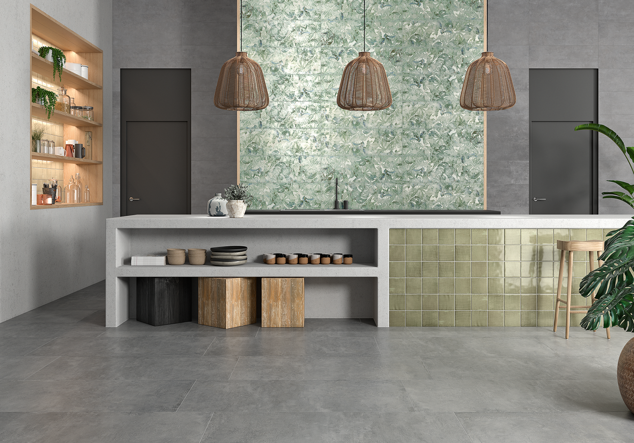 Mediterranea Verde Gloss 5"x5" Ceramic Wall Tile
