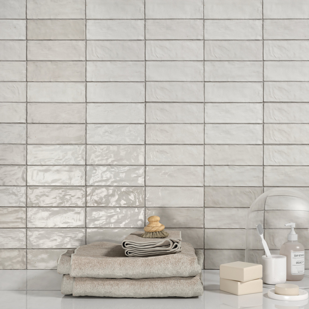 Trinity White Gloss 2.6"x7.9" Ceramic Wall Tiles