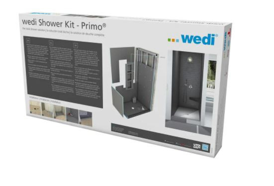 Wedi Fundo Primo Center Drain 48 in. x 48 in. Shower Kit Primo US2000010