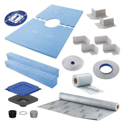 Durock Shower System Pro Sloped Shower Tray 48x48