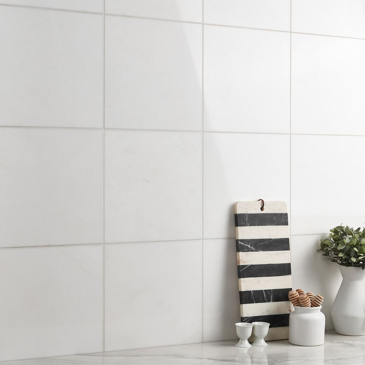 Thassos White 12x12 Polished Marble Tile