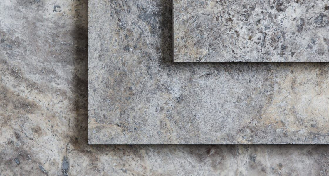 12" x 24" Silver Travertine Crosscut Honed & Filled