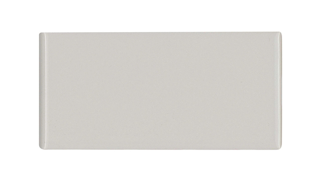 Tender Gray Gloss 3x6 3" SBN Bullnose Finished on 3" Side
