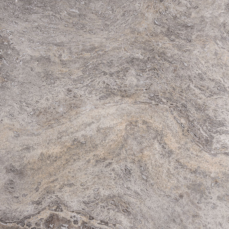 Silver Travertine Crosscut Honed & Filled 18x18