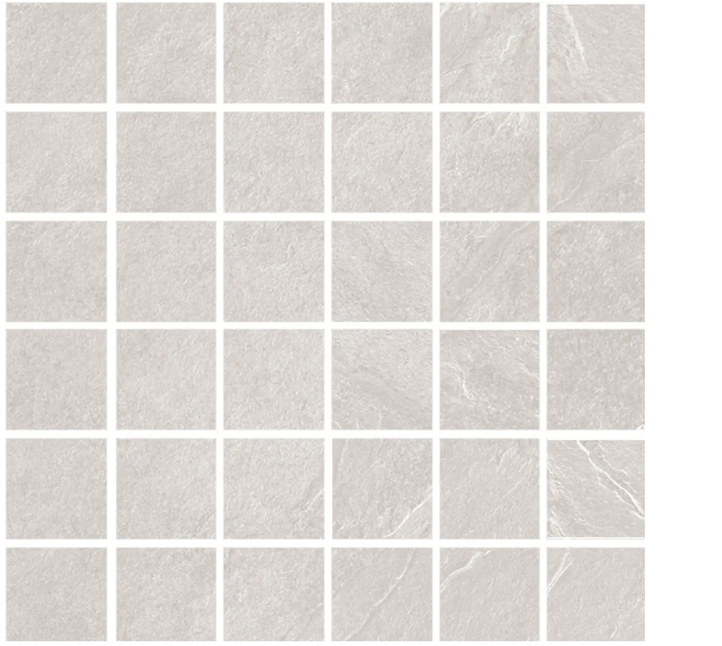 Ardesia Bianco 2.25"x 2.25" Mosaics 12"x12" sheets