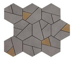 Boost Smoke Yellow Hexagons Mosaics