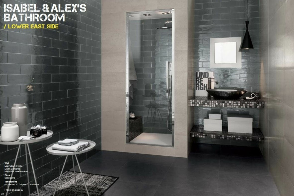 Manhattan Smoke 4x12 Gloss Porcelain Tile