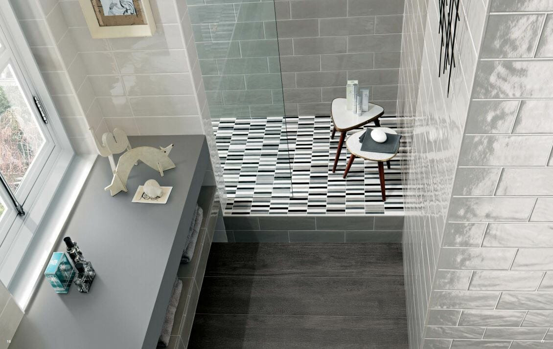 Manhattan Grey 4x12 Gloss Porcelain Tiles